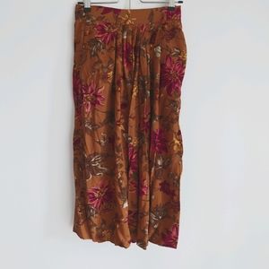 Vintage Jones New York Pleated Floral Midi Skirt Size 6